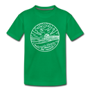 New Jersey Toddler T-Shirt - State Design New Jersey Toddler Tee - kelly green