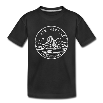 New Mexico Toddler T-Shirt - State Design New Mexico Toddler Tee - black