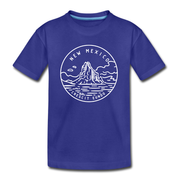 New Mexico Toddler T-Shirt - State Design New Mexico Toddler Tee - royal blue