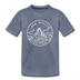 New Mexico Toddler T-Shirt - State Design New Mexico Toddler Tee - heather blue