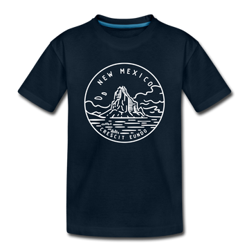 New Mexico Toddler T-Shirt - State Design New Mexico Toddler Tee - deep navy