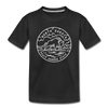 North Dakota Toddler T-Shirt - State Design North Dakota Toddler Tee - black