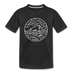 North Dakota Toddler T-Shirt - State Design North Dakota Toddler Tee - black