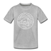 North Dakota Toddler T-Shirt - State Design North Dakota Toddler Tee - heather gray