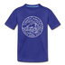North Dakota Toddler T-Shirt - State Design North Dakota Toddler Tee - royal blue