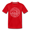 North Dakota Toddler T-Shirt - State Design North Dakota Toddler Tee - red
