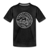 North Dakota Toddler T-Shirt - State Design North Dakota Toddler Tee - charcoal gray