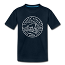 North Dakota Toddler T-Shirt - State Design North Dakota Toddler Tee - deep navy