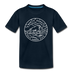 North Dakota Toddler T-Shirt - State Design North Dakota Toddler Tee - deep navy