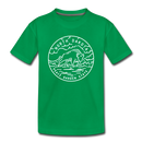 North Dakota Toddler T-Shirt - State Design North Dakota Toddler Tee - kelly green