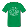 North Dakota Toddler T-Shirt - State Design North Dakota Toddler Tee - kelly green