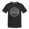 New Hampshire Toddler T-Shirt - State Design New Hampshire Toddler Tee - black