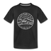 New Hampshire Toddler T-Shirt - State Design New Hampshire Toddler Tee - black