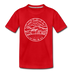 New Hampshire Toddler T-Shirt - State Design New Hampshire Toddler Tee - red