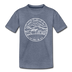 New Hampshire Toddler T-Shirt - State Design New Hampshire Toddler Tee - heather blue