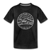 New Hampshire Toddler T-Shirt - State Design New Hampshire Toddler Tee - charcoal gray