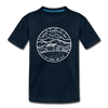New Hampshire Toddler T-Shirt - State Design New Hampshire Toddler Tee - deep navy