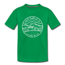 New Hampshire Toddler T-Shirt - State Design New Hampshire Toddler Tee - kelly green