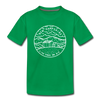 New Hampshire Toddler T-Shirt - State Design New Hampshire Toddler Tee - kelly green