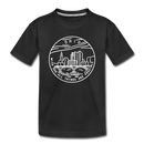 Ohio Toddler T-Shirt - State Design Ohio Toddler Tee - black