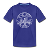 Ohio Toddler T-Shirt - State Design Ohio Toddler Tee - royal blue