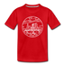 Ohio Toddler T-Shirt - State Design Ohio Toddler Tee - red