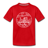 Ohio Toddler T-Shirt - State Design Ohio Toddler Tee - red