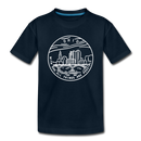 Ohio Toddler T-Shirt - State Design Ohio Toddler Tee - deep navy