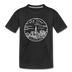 New York Toddler T-Shirt - State Design New York Toddler Tee - black
