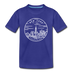 New York Toddler T-Shirt - State Design New York Toddler Tee - royal blue