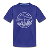 New York Toddler T-Shirt - State Design New York Toddler Tee - royal blue