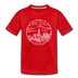 New York Toddler T-Shirt - State Design New York Toddler Tee - red