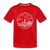 New York Toddler T-Shirt - State Design New York Toddler Tee - red