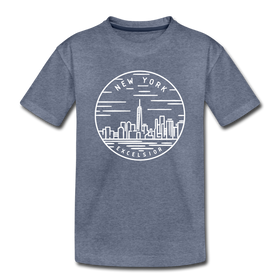 New York Toddler T-Shirt - State Design New York Toddler Tee