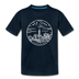New York Toddler T-Shirt - State Design New York Toddler Tee - deep navy