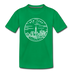 New York Toddler T-Shirt - State Design New York Toddler Tee - kelly green