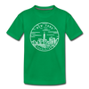 New York Toddler T-Shirt - State Design New York Toddler Tee - kelly green