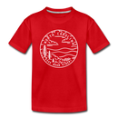 North Carolina Toddler T-Shirt - State Design North Carolina Toddler Tee - red