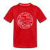 North Carolina Toddler T-Shirt - State Design North Carolina Toddler Tee - red