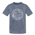 North Carolina Toddler T-Shirt - State Design North Carolina Toddler Tee - heather blue
