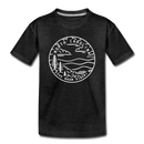 North Carolina Toddler T-Shirt - State Design North Carolina Toddler Tee - charcoal gray