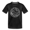 North Carolina Toddler T-Shirt - State Design North Carolina Toddler Tee - charcoal gray