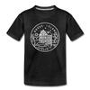 Rhode Island Toddler T-Shirt - State Design Rhode Island Toddler Tee - charcoal gray