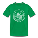 Rhode Island Toddler T-Shirt - State Design Rhode Island Toddler Tee - kelly green