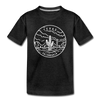 Texas Toddler T-Shirt - State Design Texas Toddler Tee - charcoal gray