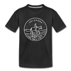 Oklahoma Toddler T-Shirt - State Design Oklahoma Toddler Tee - black