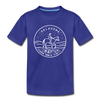 Oklahoma Toddler T-Shirt - State Design Oklahoma Toddler Tee - royal blue