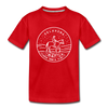 Oklahoma Toddler T-Shirt - State Design Oklahoma Toddler Tee - red