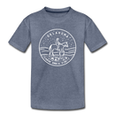 Oklahoma Toddler T-Shirt - State Design Oklahoma Toddler Tee - heather blue