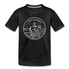 Oklahoma Toddler T-Shirt - State Design Oklahoma Toddler Tee - charcoal gray